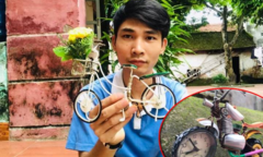 Chàng trai khuyết tật mê tái chế rác thải, biến thứ bỏ đi thành đồ dùng tiện ích