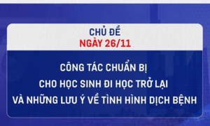 Tối nay, Sở GD&ĐT TP.HCM thông tin công tác chuẩn bị cho học sinh đi học lại