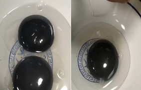 Ngỗng đẻ trứng lòng đen cực hiếm gây xôn xao 