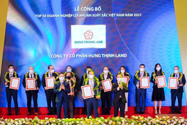 Hưng Thịnh land lọt Top 50 doanh nghiệp lợi nhuận xuất sắc Việt Nam năm 2021