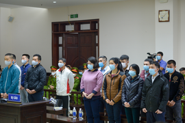 Ảnh: Các bị cáo trong đại án Nhật Cường hầu toà phúc thẩm