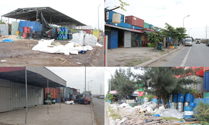 Ảnh: Hiểm họa trên tuyến đường qua khu công nghiệp lớn nhất Hải Phòng