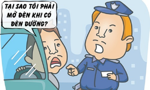 Cảnh sát cao tay trị tài xế lý sự cùn