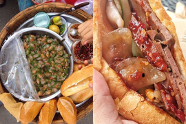 Ai bảo bánh mì phải có pate, người Đà Nẵng lại ăn bánh mì kẹp bánh bèo đây này