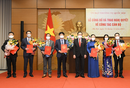 Ủy ban Thường vụ Quốc hội phê chuẩn, bổ nhiệm hàng loạt cán bộ