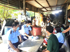 Tạm giữ 500 lít dầu DO không có hóa đơn chứng từ