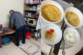 Cụ ông U80 vẫn lúi húi ở bếp chăm vợ mỗi ngày, nghe cách gọi nhau mà tan chảy