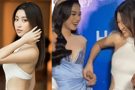 'Drama hoa hậu': Hot lại clip Đỗ Mỹ Linh hất tay Đỗ Thị Hà, chính chủ đã nói gì?