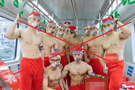 Thuê người cởi trần quảng cáo trên tàu điện, Công ty Vua Nệm bị phạt 137 triệu