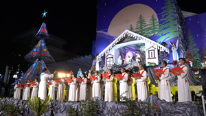 Video: Lung linh sắc màu đêm Giáng sinh ở TP.HCM