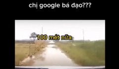 Lao vào lòng đất do đi theo Google Map