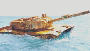 Sự thật bất ngờ về chiếc xe tăng bí ẩn trôi nổi ngoài khơi Indonesia