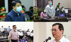 Năm 2021, hàng loạt đại án tham nhũng, kinh tế được đưa ra xét xử
