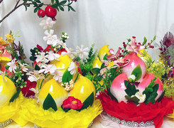 Đĩa oản đào tiên cúng Tết: Mua 1 lần thắp hương suốt nửa năm