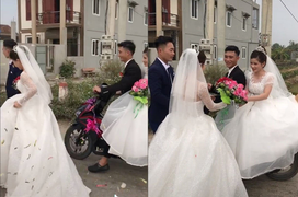 Chú rể đi rước dâu ‘đụng độ’ người yêu cũ đang về nhà chồng và cái kết không ngờ