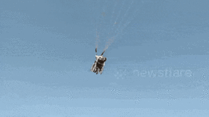 Video: Người đàn ông tàn tật bay trên xe lăn ở Ấn Độ