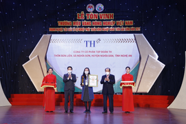 TH true TEA và TH true MILK đạt Thương hiệu Vàng Nông nghiệp Việt Nam