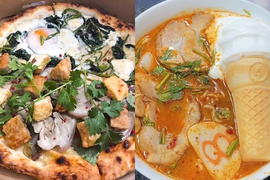 4 trào lưu ẩm thực gây hoang mang: Pizza bún đậu, bún - phở trộn kem ốc quế