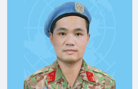 Một sĩ quan hy sinh khi làm nhiệm vụ gìn giữ hòa bình Liên Hiệp Quốc