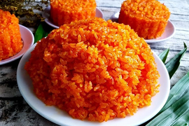 Cách nấu xôi gấc ngon cho mâm cỗ ngày Tết 