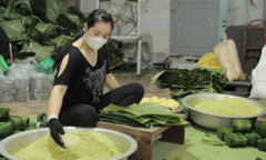 Gom 7 tạ thịt lợn, 2 tấn gạo nếp mỗi ngày để gói bánh chưng bán Tết