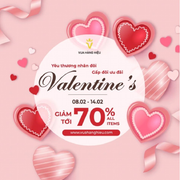 Dịp Valentine, Vua Hàng Hiệu giảm giá đến 70%, tặng voucher hấp dẫn