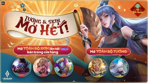 Liên Quân Mobile 'mở bát' mùng 1: Tặng trang phục và mở khóa toàn bộ tướng