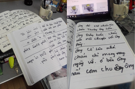 Chàng trai miệt mài trò chuyện với cụ ông khiếm thính, nhìn cách 'nói' mà thương