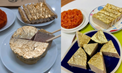 Độc lạ món giò chả dát vàng trên mâm cỗ cúng, nhìn thôi đã thấy Thần Tài đến