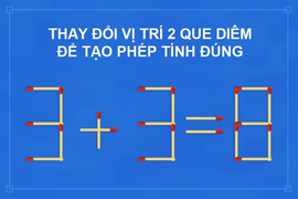 Thử thách biến phép tính sai thành đúng trong 10 giây
