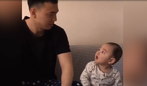 Cách dỗ con 'lầy lội' của ông bố trẻ