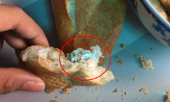Hí hửng xé bánh mì ăn, cô gái xanh mặt vì suýt ‘mất lưỡi’ bởi thứ ẩn bên trong