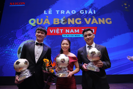 Hoàng Đức, Huỳnh Như, Hồ Văn Ý giành Quả Bóng Vàng Việt Nam 2021