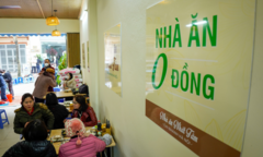 Ảnh: Bếp ăn chay 0 đồng phục vụ 200 suất mỗi ngày ở Hà Nội
