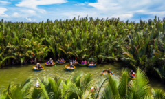 Bất ngờ chưa, ở Hội An lại có một vẻ đẹp rất miền Tây với rừng dừa xanh mướt mát
