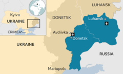 Nga công nhận biên giới của 2 vùng lãnh thổ ly khai ở miền Đông Ukraine