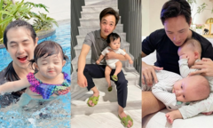 Hội bố 'bỉm sữa' nghiện con ở Vbiz: Chiều con hết mực, chơi với con cực khéo