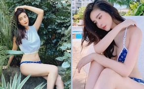 Cao Thái Hà ngoài đời nóng bỏng khác hẳn trong phim 'Bão ngầm' 