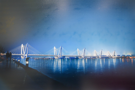 Ảnh: Bốn thiết kế cầu Trần Hưng Đạo đang được trưng bày lấy ý kiến ở Hà Nội