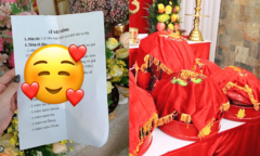 Danh sách lễ vật dài cả sớ đồ đắt đỏ, mục tặng cô dâu có món 12 tỷ đọc mà 'xỉu'