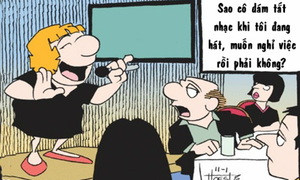 Được khen vì ngăn sếp hát karaoke