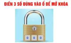 Chỉ người thông minh mới tìm ra mật mã của ổ khoá này