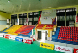 Ảnh: Nhà thi đấu ở ngoại thành Hà Nội 'chạy nước rút' chuẩn bị đón SEA Games 31