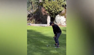 Há hốc mồm xem pha đánh golf vô lý đến khó tin