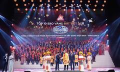 Vinaconex được vinh danh Top 10 giải thưởng Sao Vàng đất Việt 2021