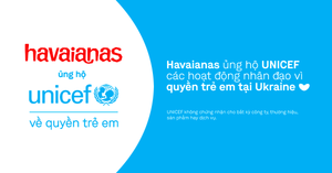 Havaianas ủng hộ hoạt động hỗ trợ trẻ em do UNICEF tổ chức