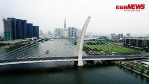 Video: Cận cảnh cầu Thủ Thiêm 2 trước ngày thông xe