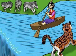 Đố bạn cô gái phải làm gì để bảo toàn tính mạng?