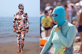 Thiết kế giúp tránh đen da khi đi biển nhưng lại... gieo nỗi sợ cho người nhìn