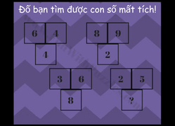 Đố bạn tìm được con số 'mất tích'